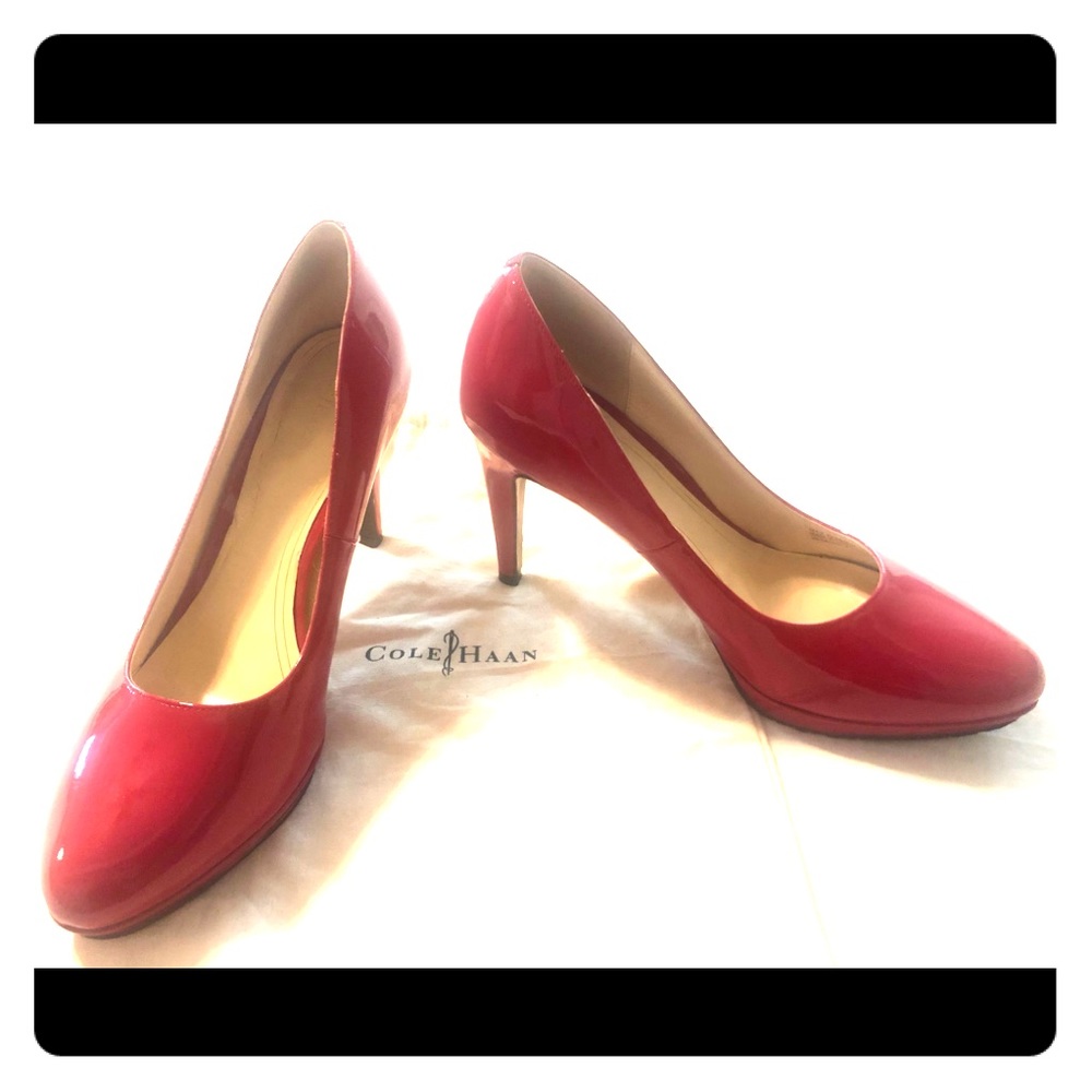 Cole Haan Chelsea Red Patent Leather Pumps